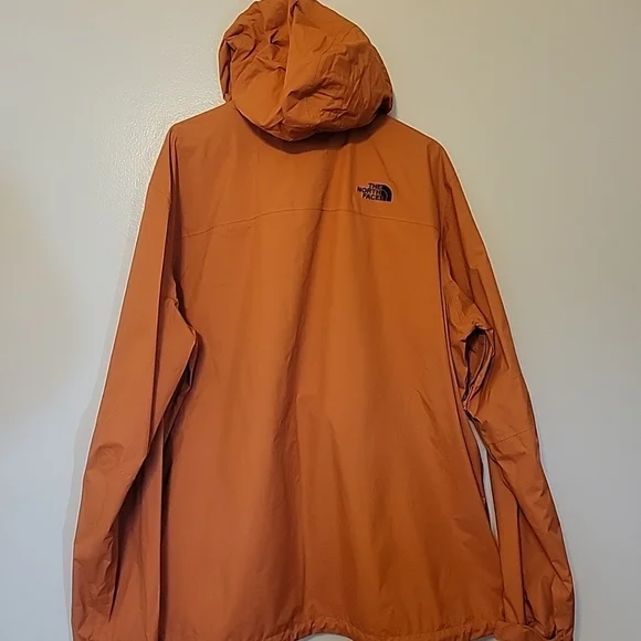 The North Face Windbreaker Adult XXL Dark Orange Full Zip Dry Vent Jacket Pocket - Picture 4 of 15